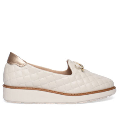 Mocassim Feminino Modare Napa Matelassê Off White